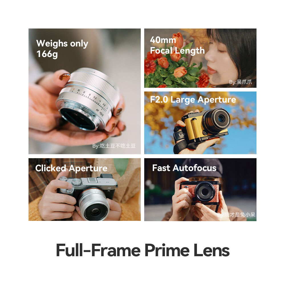 Lente TTArtisan AF 40mm f/2 (Plateado) - vista frontal
