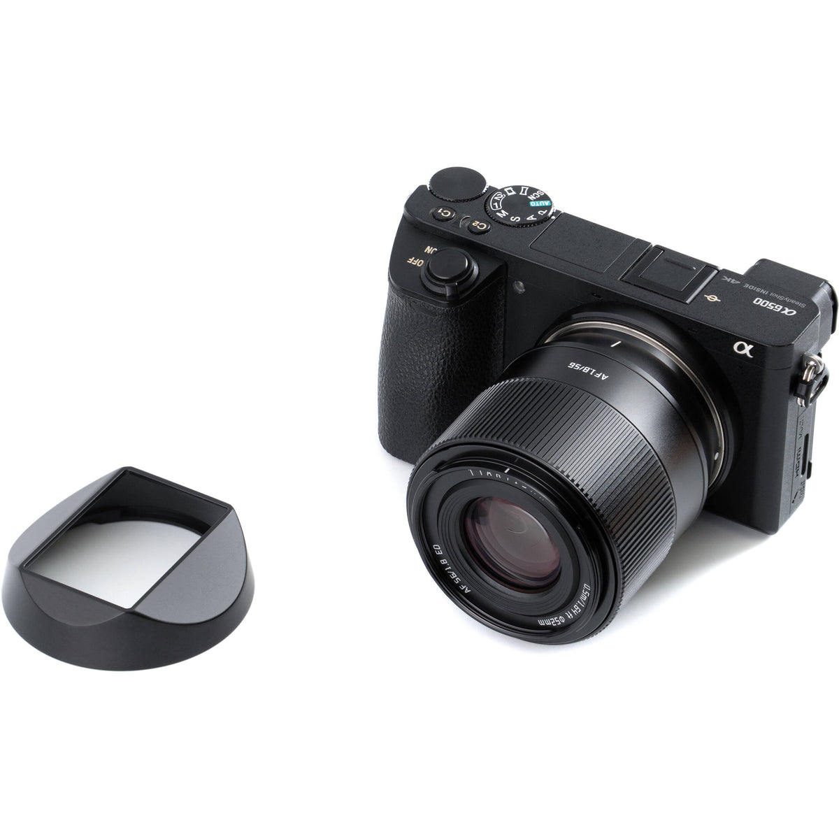 Lente TTArtisan AF 56mm f/1.8 (Negro) - vista lateral