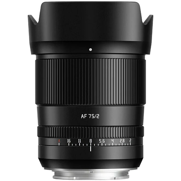 Lente TTArtisan AF 75mm f/2 (Negro) - vista frontal
