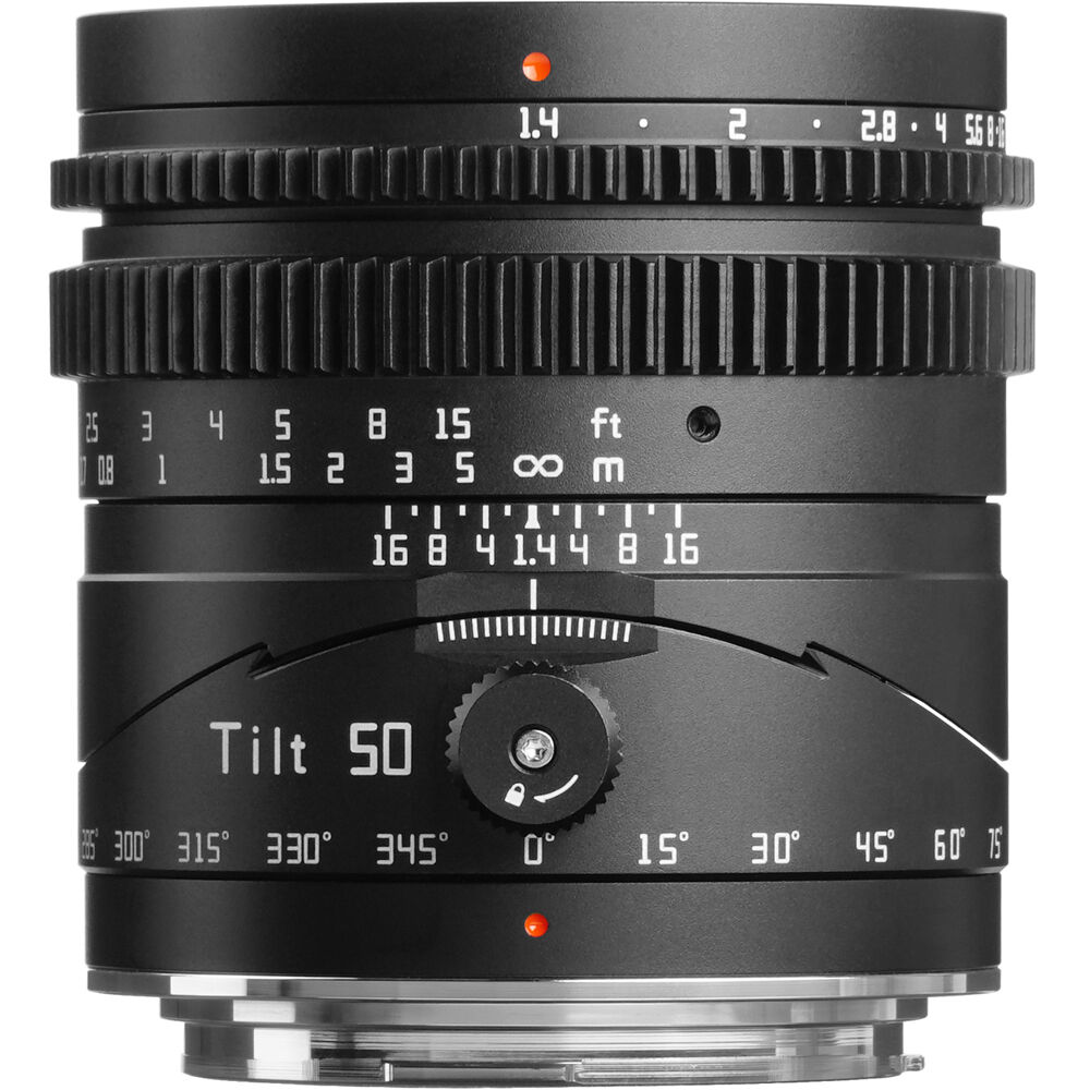 Lente TTArtisan Tilt 50mm f/1.4 - vista frontal