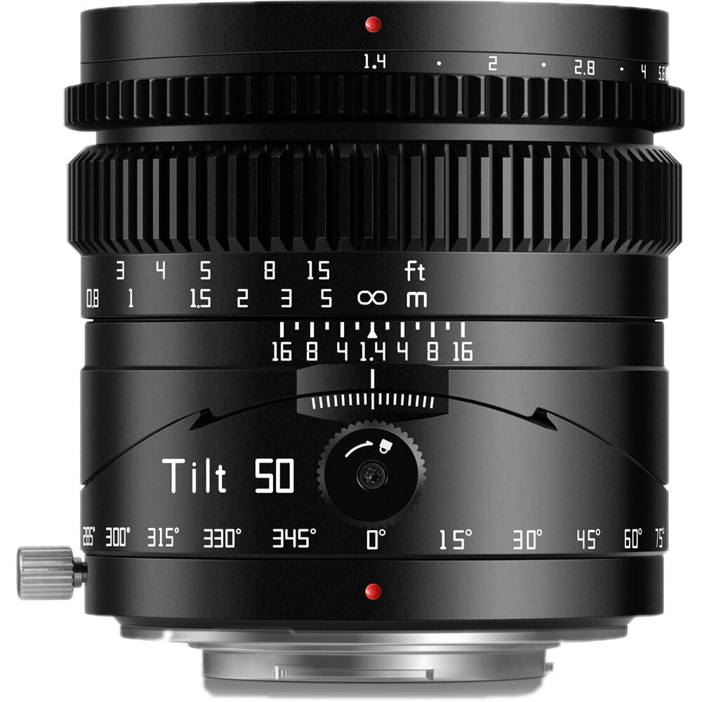 Lente TTArtisan Tilt 50mm f/1.4 - vista frontal