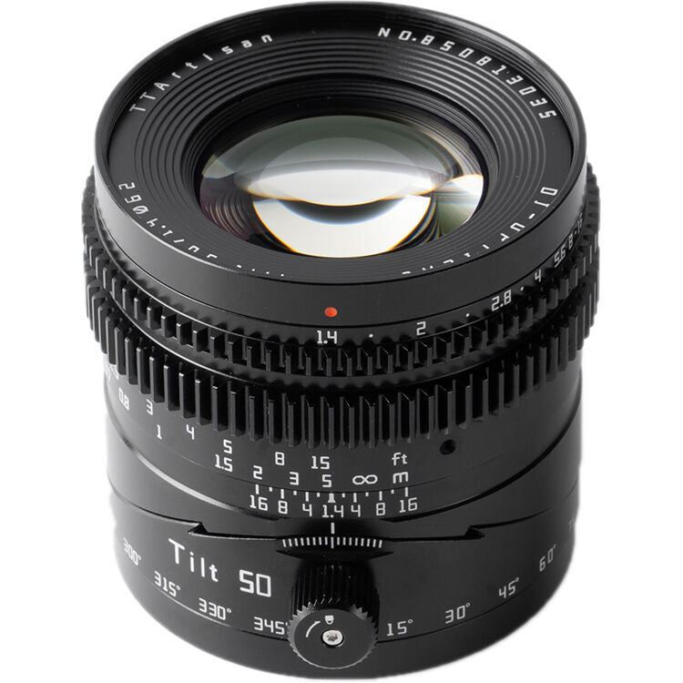 Lente TTArtisan Tilt 50mm f/1.4 - vista trasera