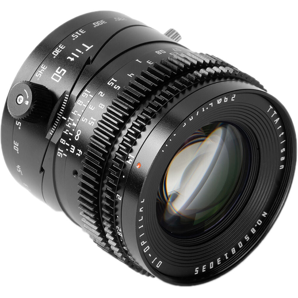 Lente TTArtisan Tilt 50mm f/1.4 - vista lateral