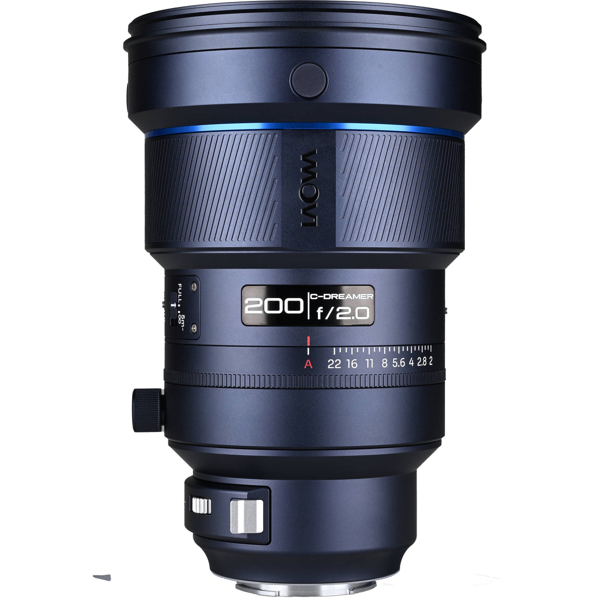 Lente Venus Optics 200mm f/2 AF FF Telephoto Prime - vista lateral