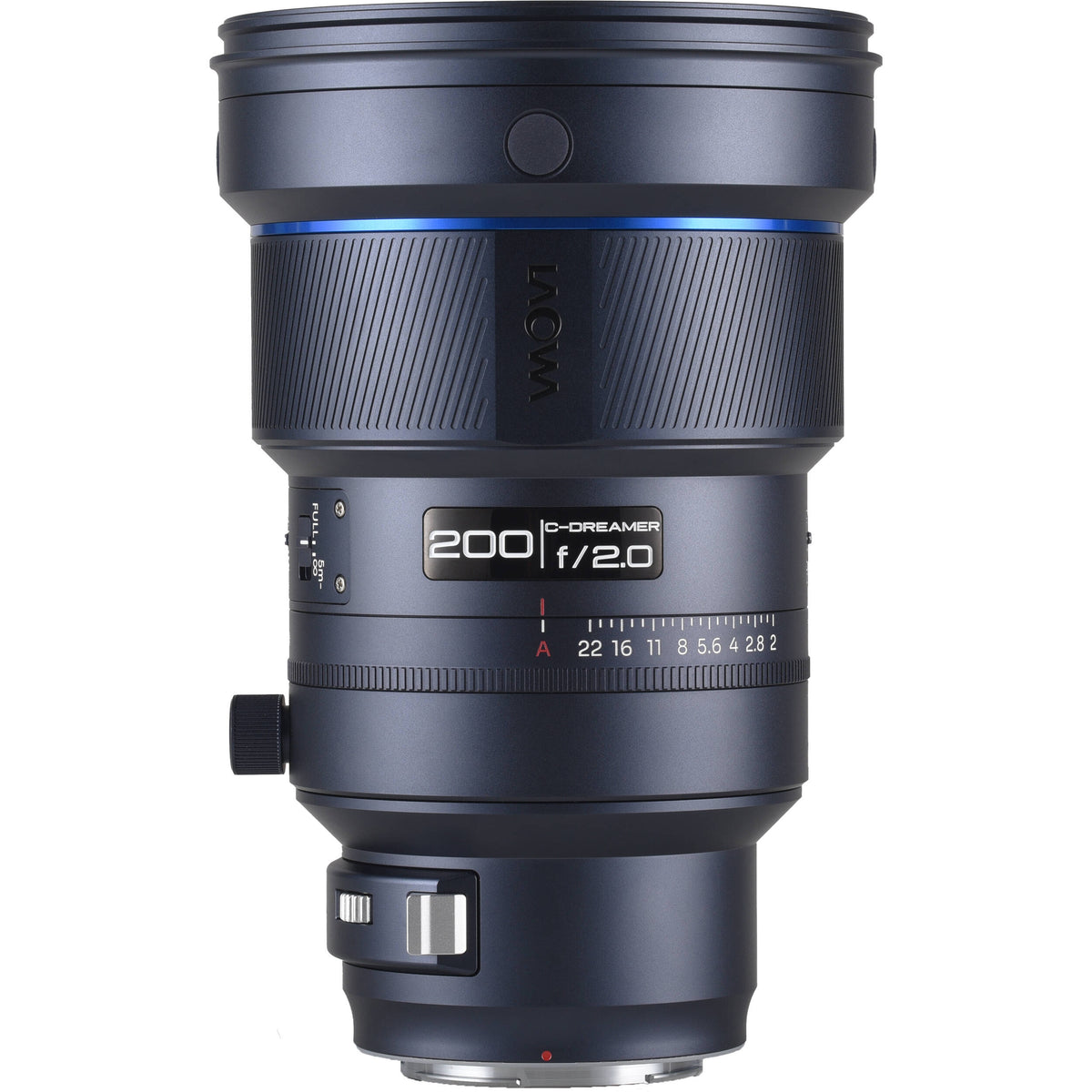 Lente Venus Optics 200mm f/2 AF FF Telephoto Prime - vista lateral