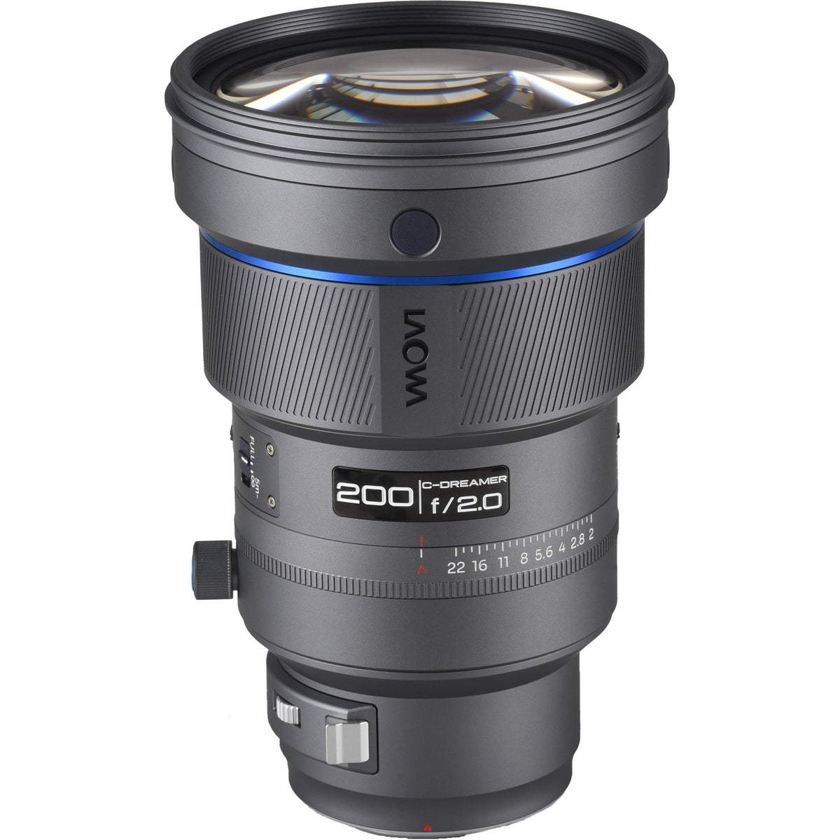 Lente Venus Optics 200mm f/2 AF FF Telephoto Prime (Gris) - vista principal