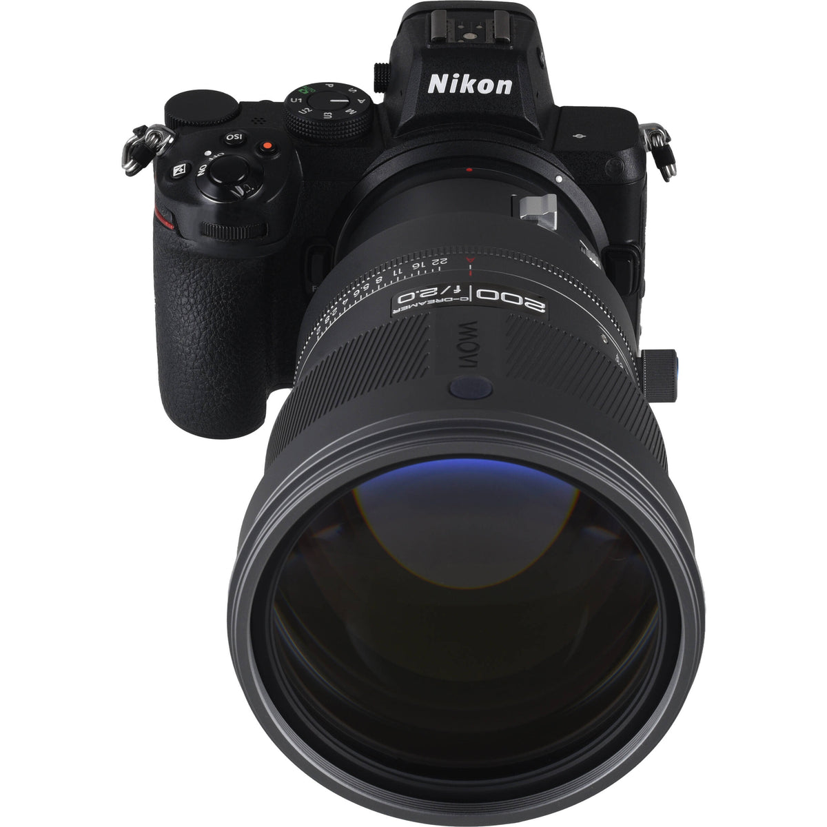 Lente Venus Optics 200mm f/2 AF FF Telephoto Prime (Gris) - puertos y conexiones
