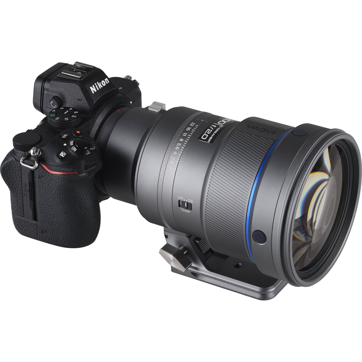 Lente Venus Optics 200mm f/2 AF FF Telephoto Prime (Gris) - detalle