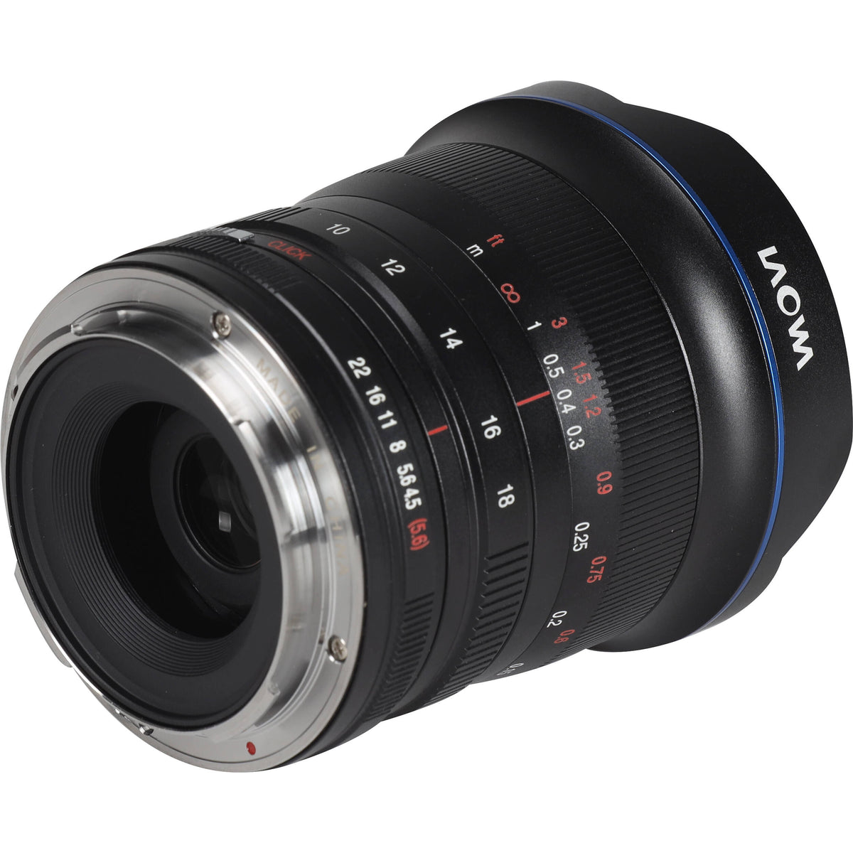 Lente Venus Optics Laowa 10-18mm f/4.5-5.6 Zoom - vista frontal