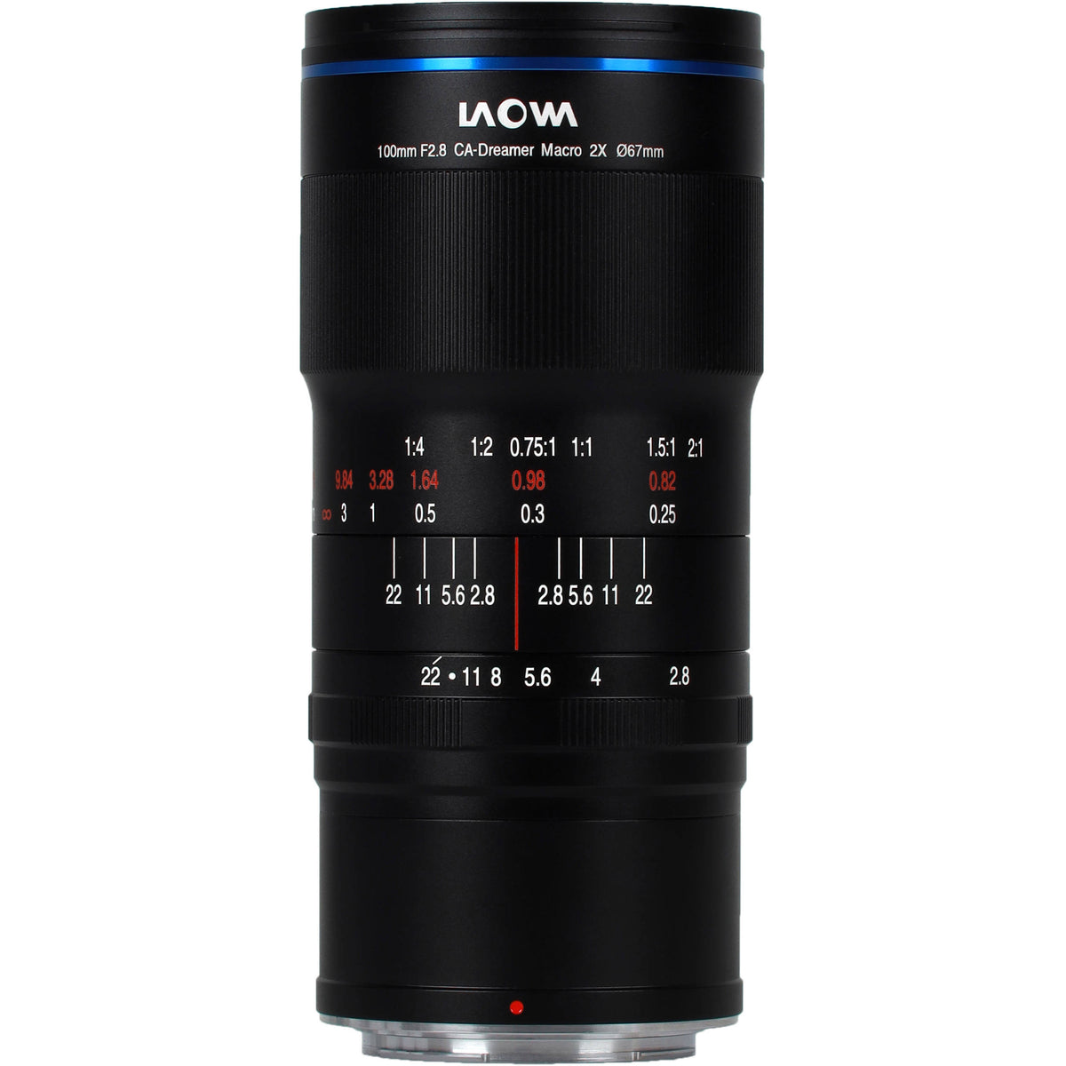 Lente Venus Optics Laowa 100mm f/2.8 2X Ultra Macro APO - vista frontal