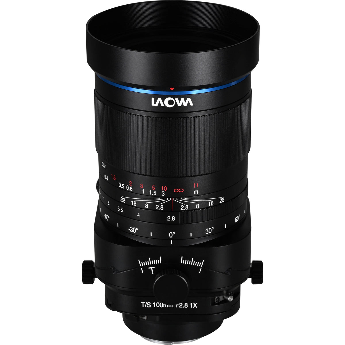 Lente Venus Optics Laowa 100mm f/2.8 Tilt-Shift 1x Macro - vista frontal