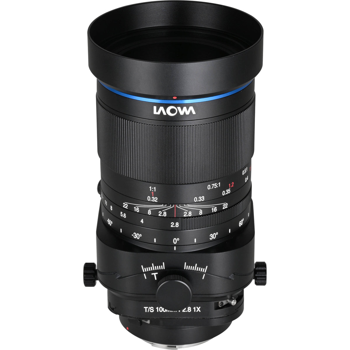 Lente Venus Optics Laowa 100mm f/2.8 Tilt-Shift 1x Macro - vista frontal