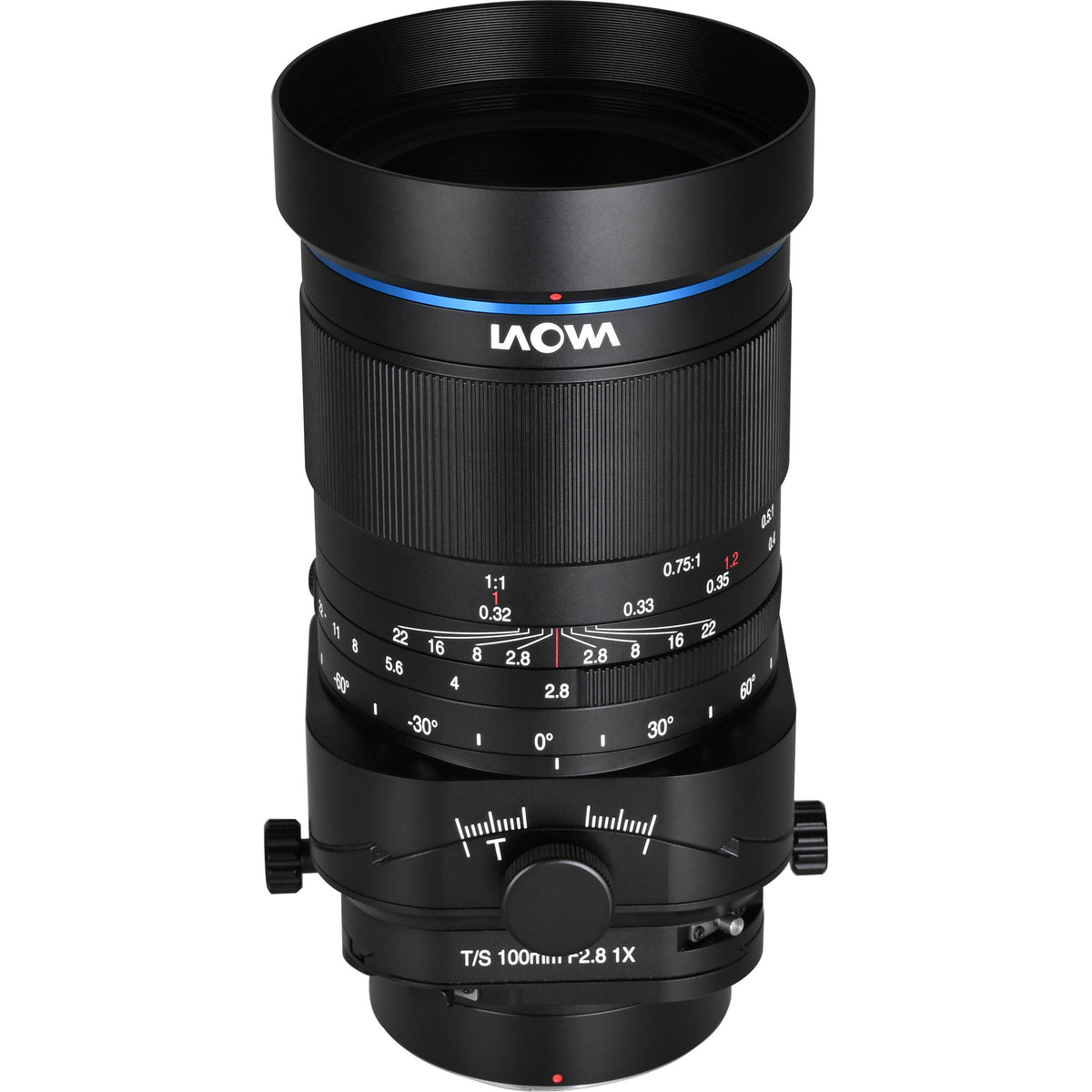 Lente Venus Optics Laowa 100mm f/2.8 Tilt-Shift 1x Macro - vista frontal