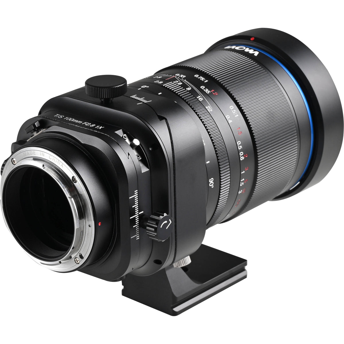 Lente Venus Optics Laowa 100mm f/2.8 Tilt-Shift 1x Macro - vista lateral