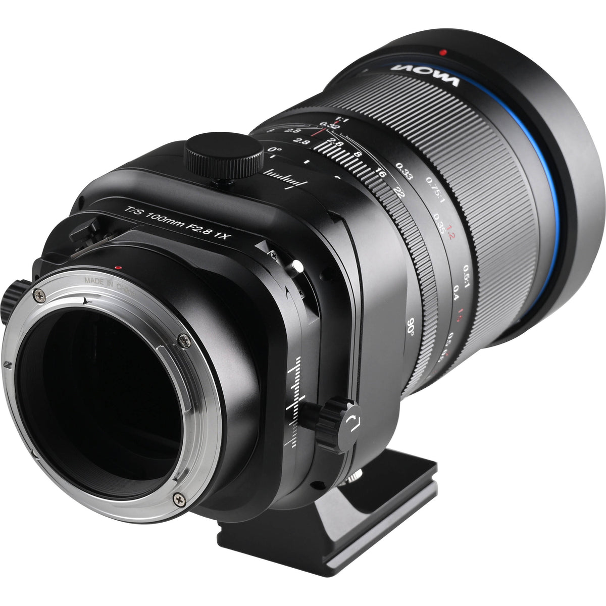 Lente Venus Optics Laowa 100mm f/2.8 Tilt-Shift 1x Macro - vista lateral