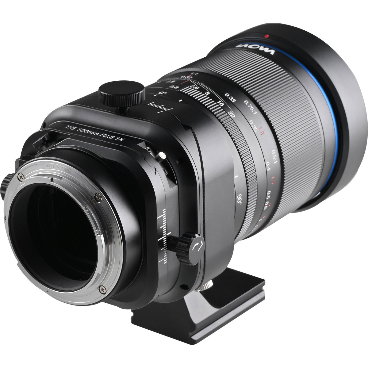 Lente Venus Optics Laowa 100mm f/2.8 Tilt-Shift 1x Macro - vista lateral