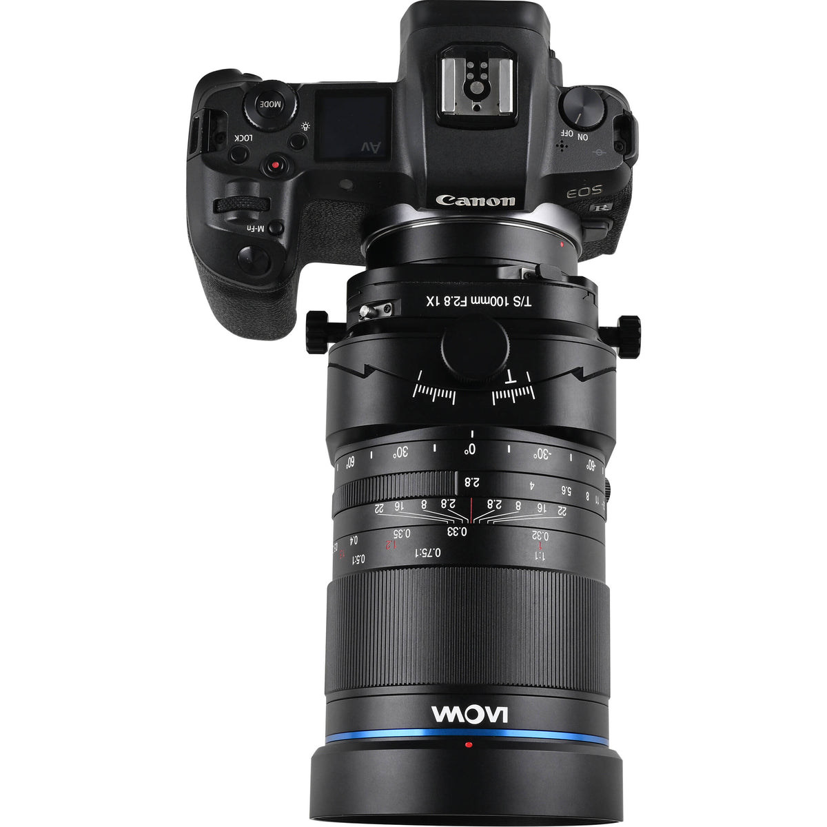 Lente Venus Optics Laowa 100mm f/2.8 Tilt-Shift 1x Macro - puertos y conexiones