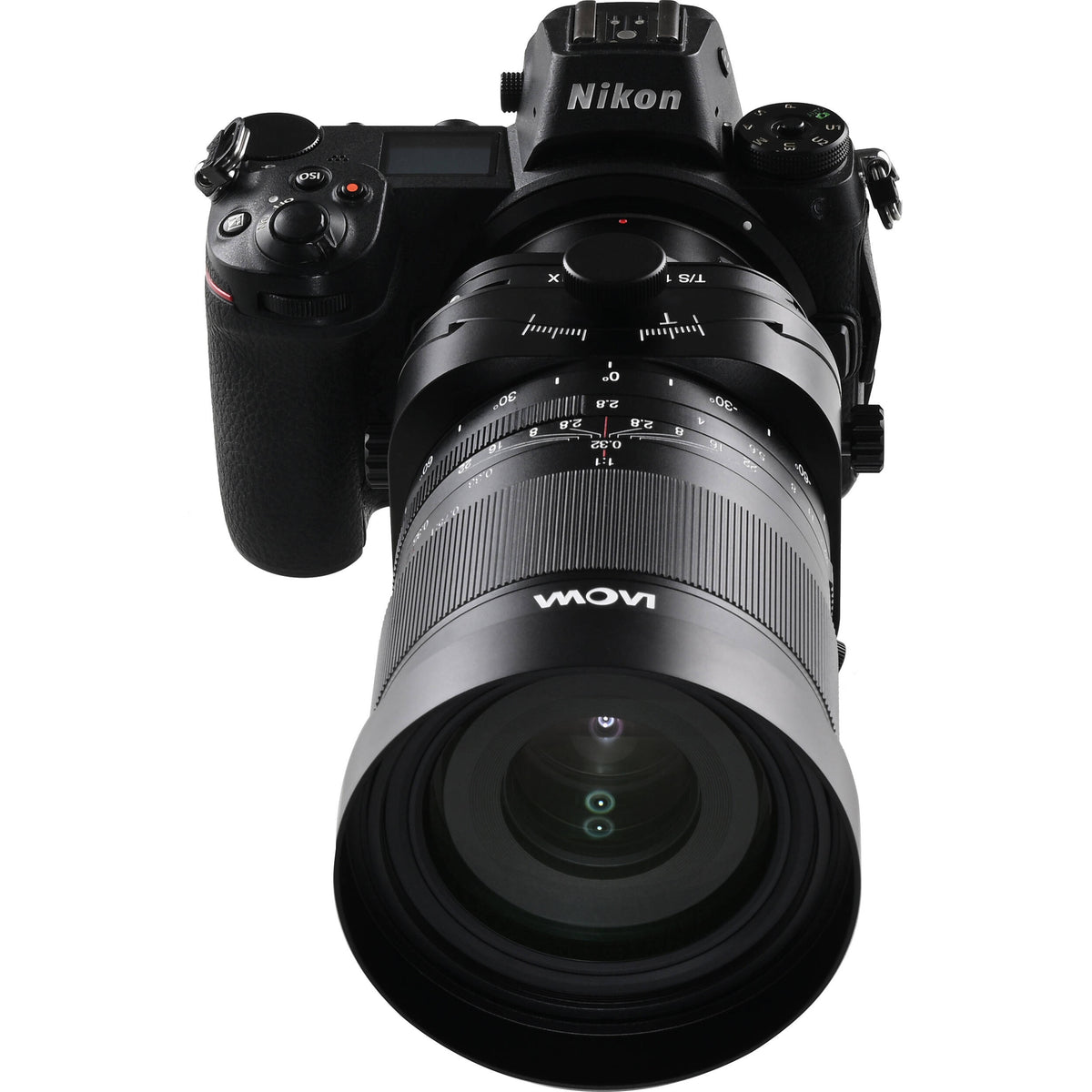 Lente Venus Optics Laowa 100mm f/2.8 Tilt-Shift 1x Macro - puertos y conexiones
