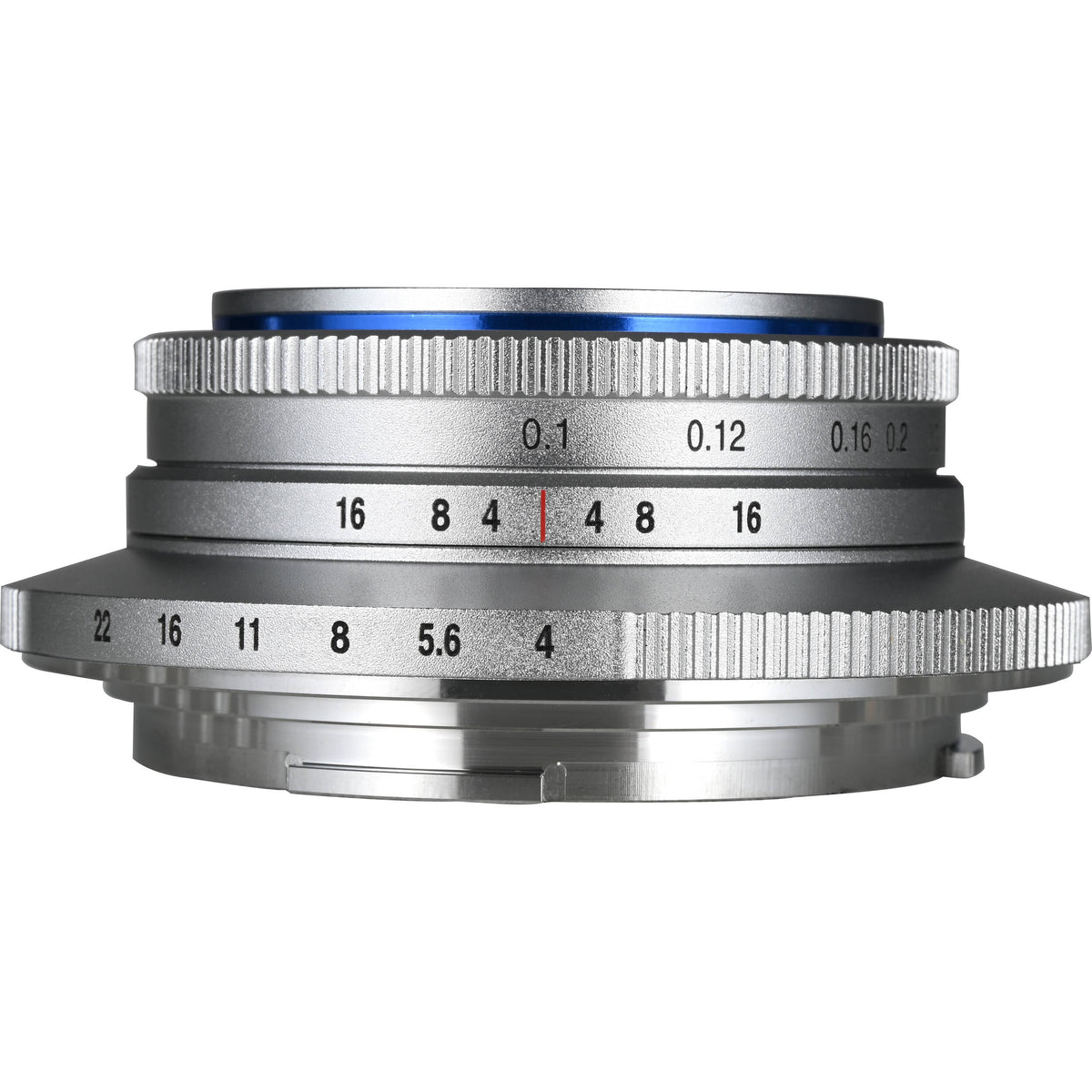 Lente Venus Optics Laowa 10mm f/4 Cookie (Plateado) - vista frontal