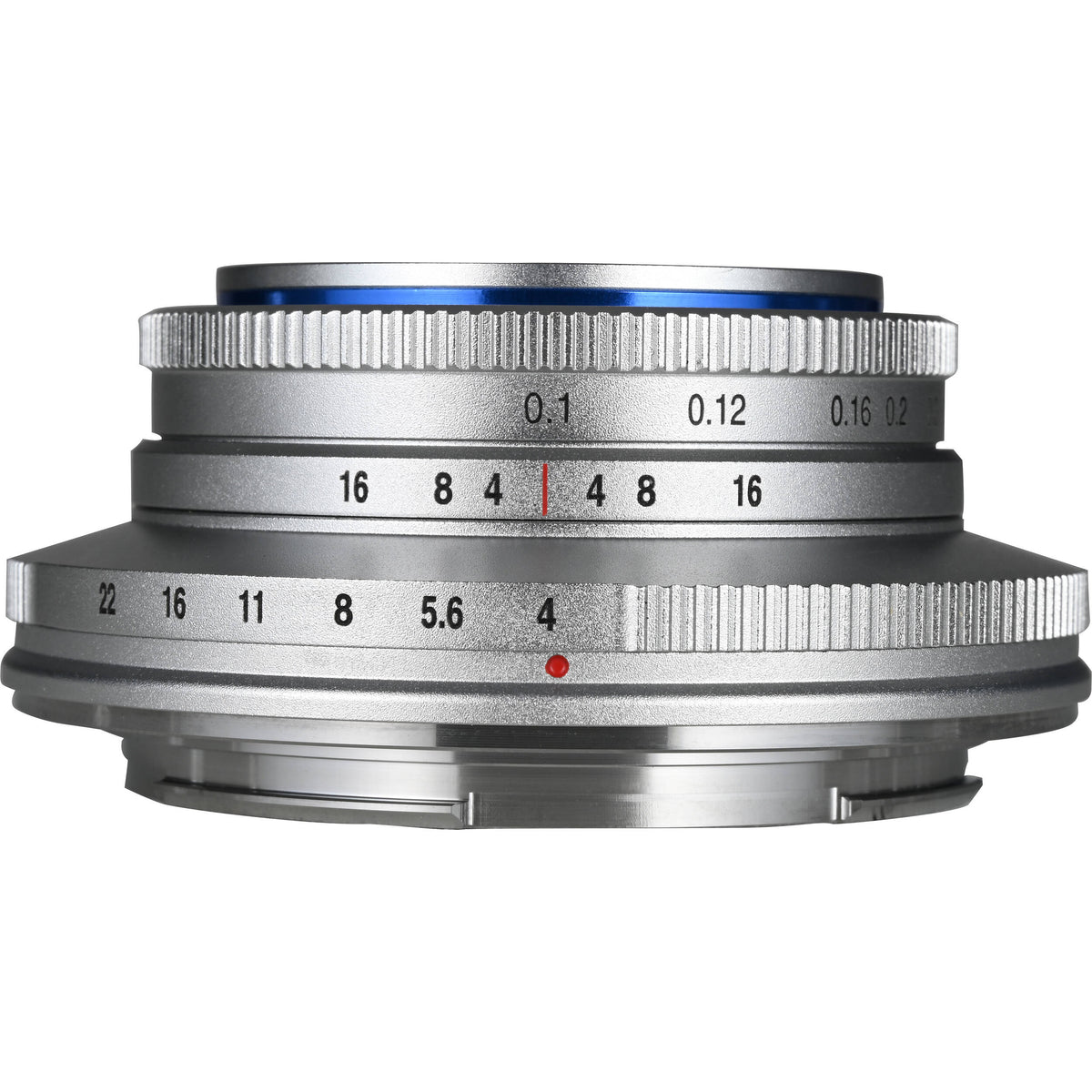 Lente Venus Optics Laowa 10mm f/4 Cookie (Plateado) - vista frontal