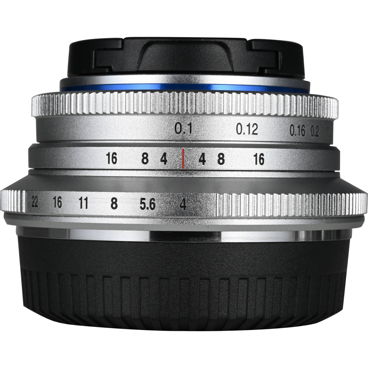 Lente Venus Optics Laowa 10mm f/4 Cookie (Plateado) - vista lateral