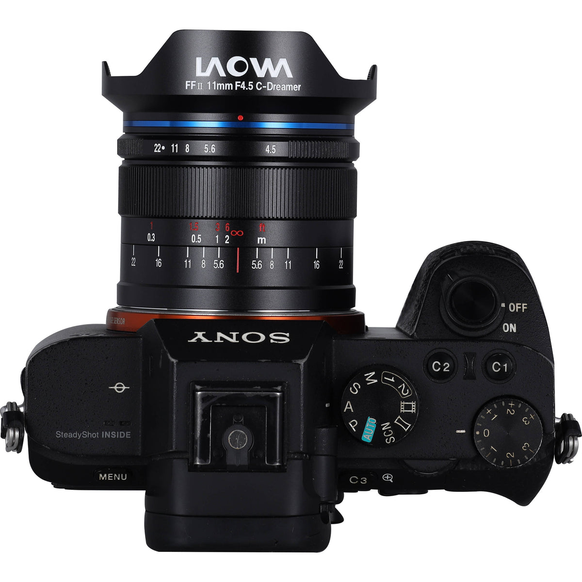 Lente Venus Optics Laowa 11mm f/4.5 FF RL - puertos y conexiones