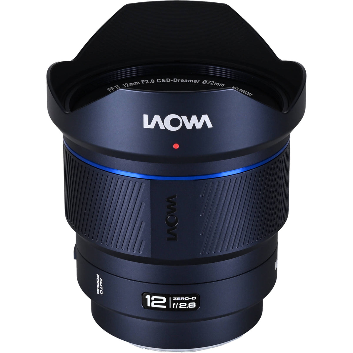 Lente Venus Optics Laowa 12mm f/2.8 Lite Zero-D AF (5-Blade Aperture) - vista frontal
