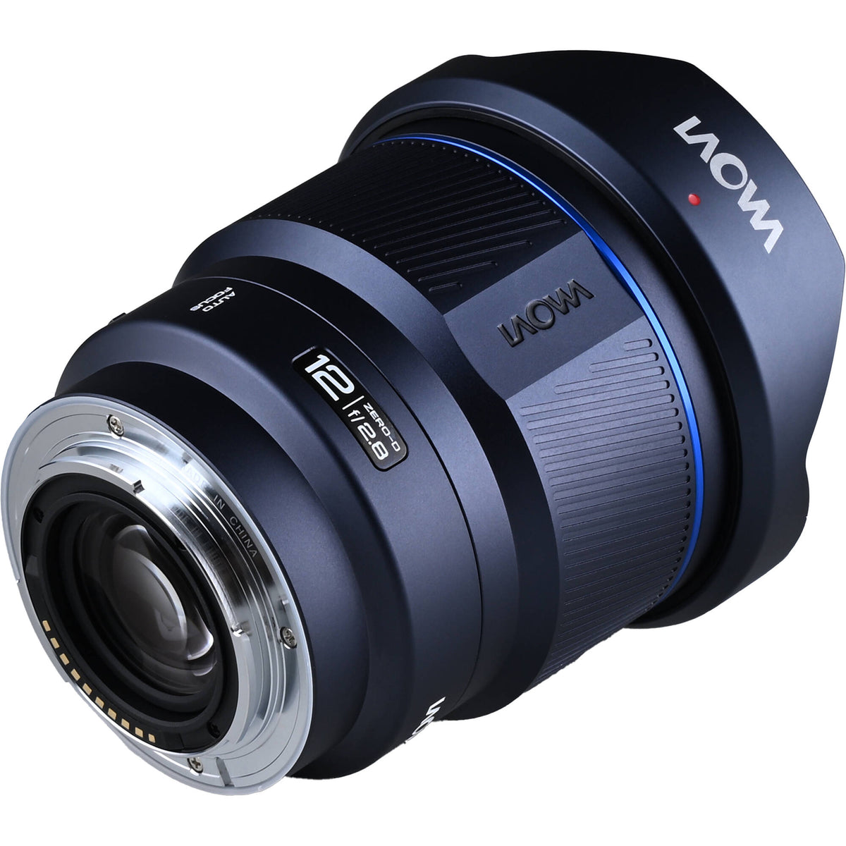 Lente Venus Optics Laowa 12mm f/2.8 Lite Zero-D AF (5-Blade Aperture) - vista lateral