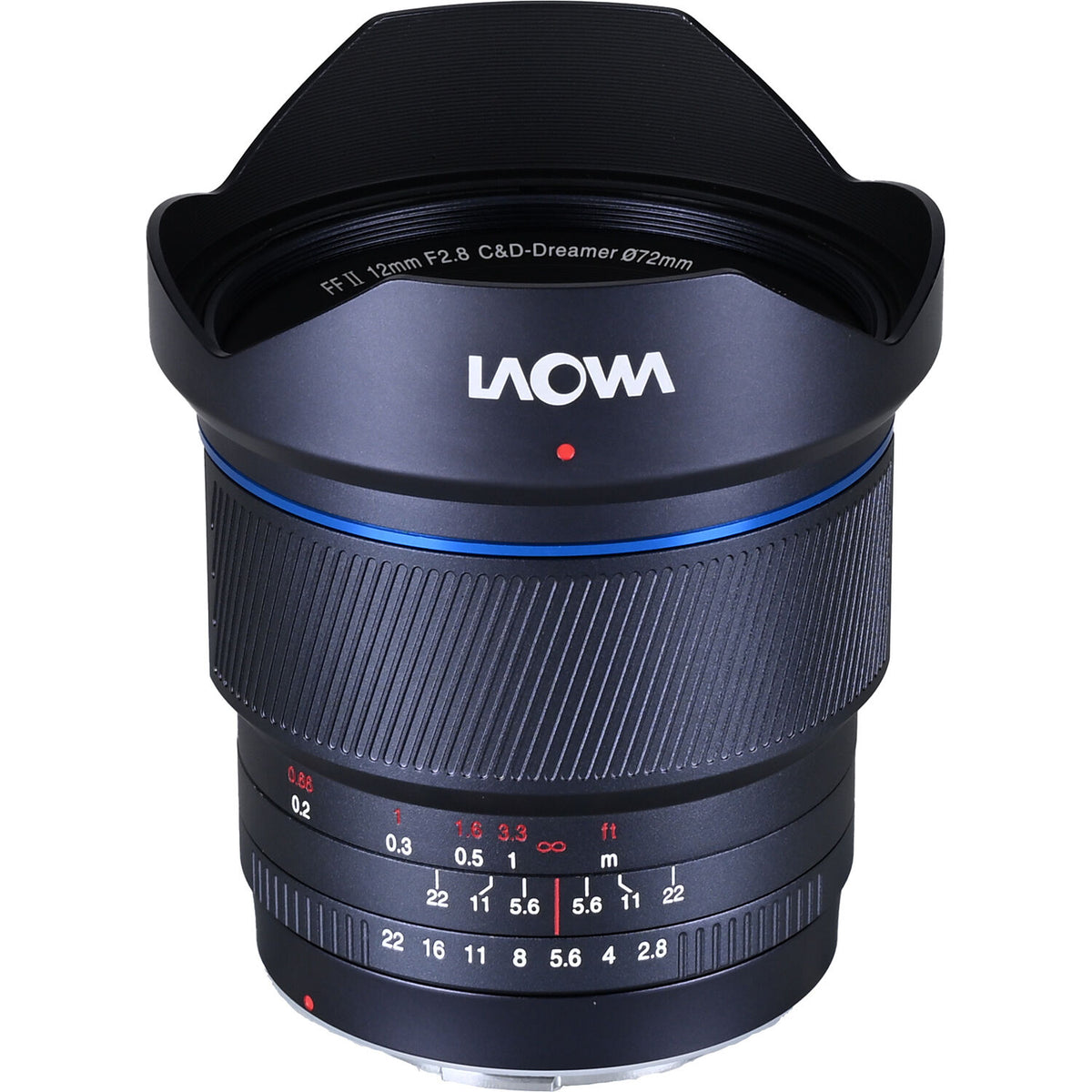 Lente Venus Optics Laowa 12mm f/2.8 Lite Zero-D MF (14-Blade Aperture) - vista frontal