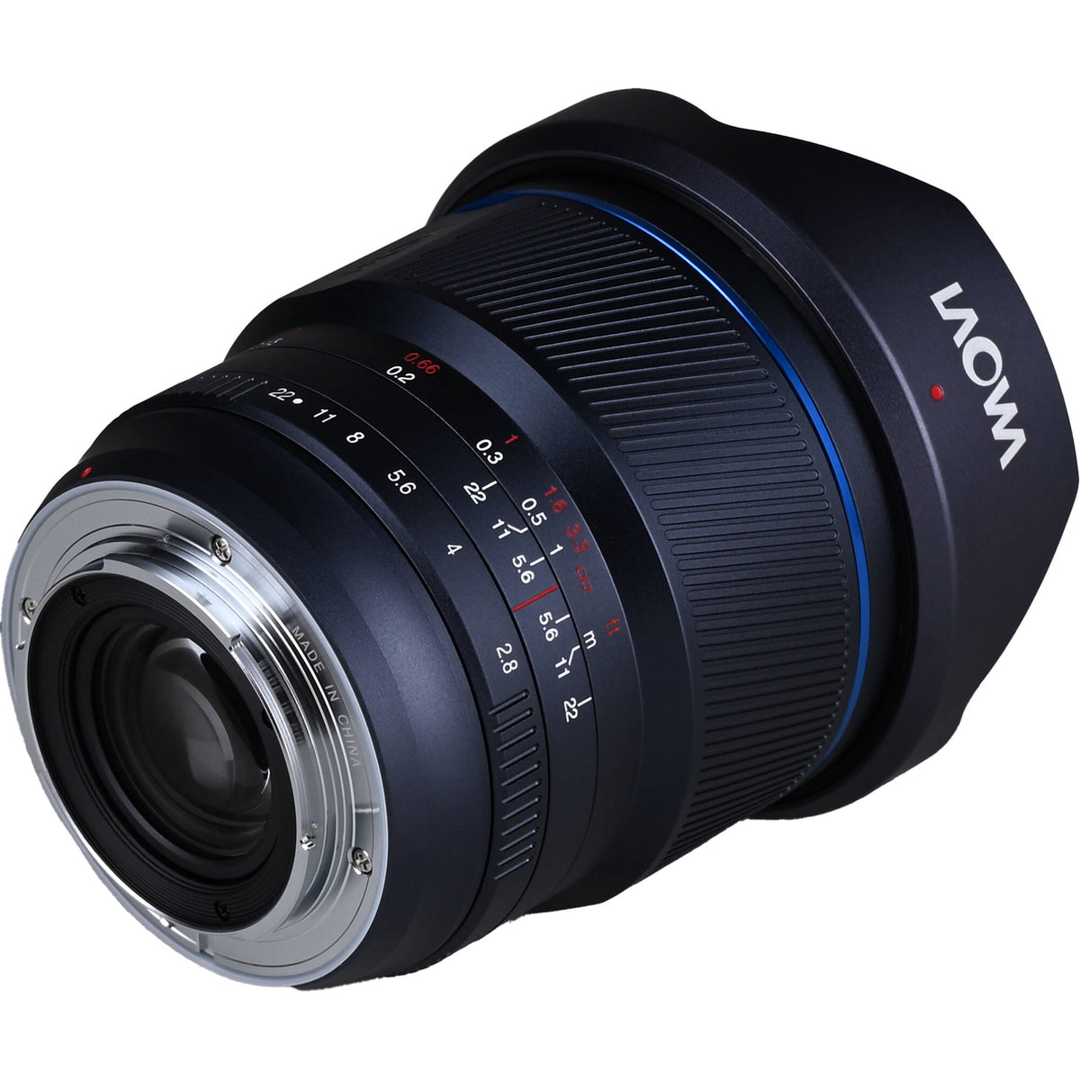 Lente Venus Optics Laowa 12mm f/2.8 Lite Zero-D MF (14-Blade Aperture) - vista lateral
