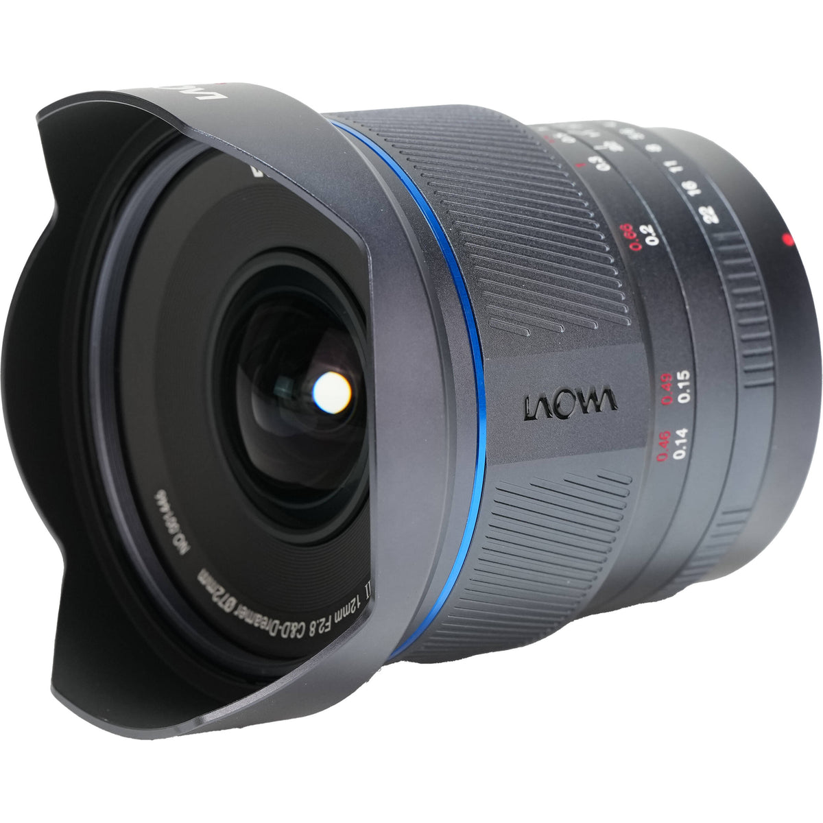 Lente Venus Optics Laowa 12mm f/2.8 Lite Zero-D MF (5-Blade Aperture) - vista trasera