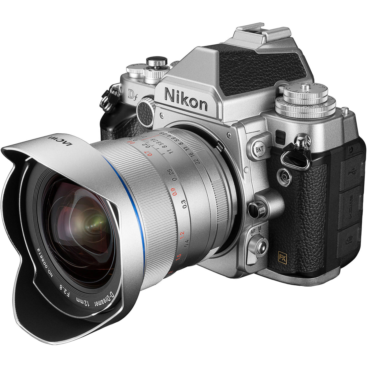 Lente Venus Optics Laowa 12mm f/2.8 Zero-D (Plateado) - vista trasera