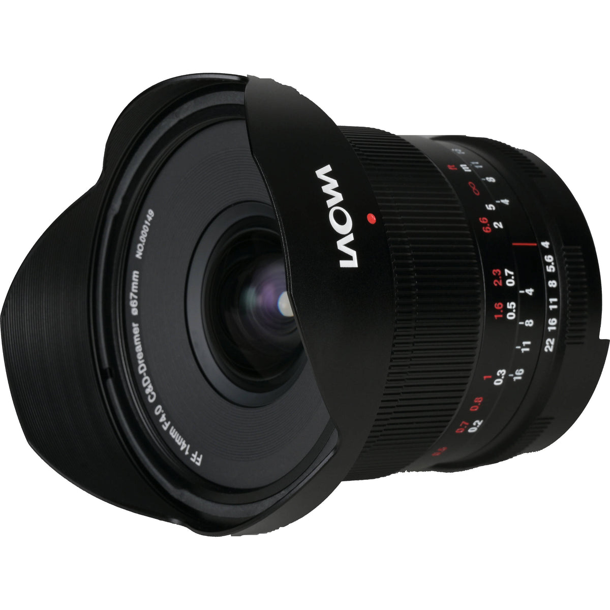 Lente Venus Optics Laowa 14mm f/4 Zero-D - detalle