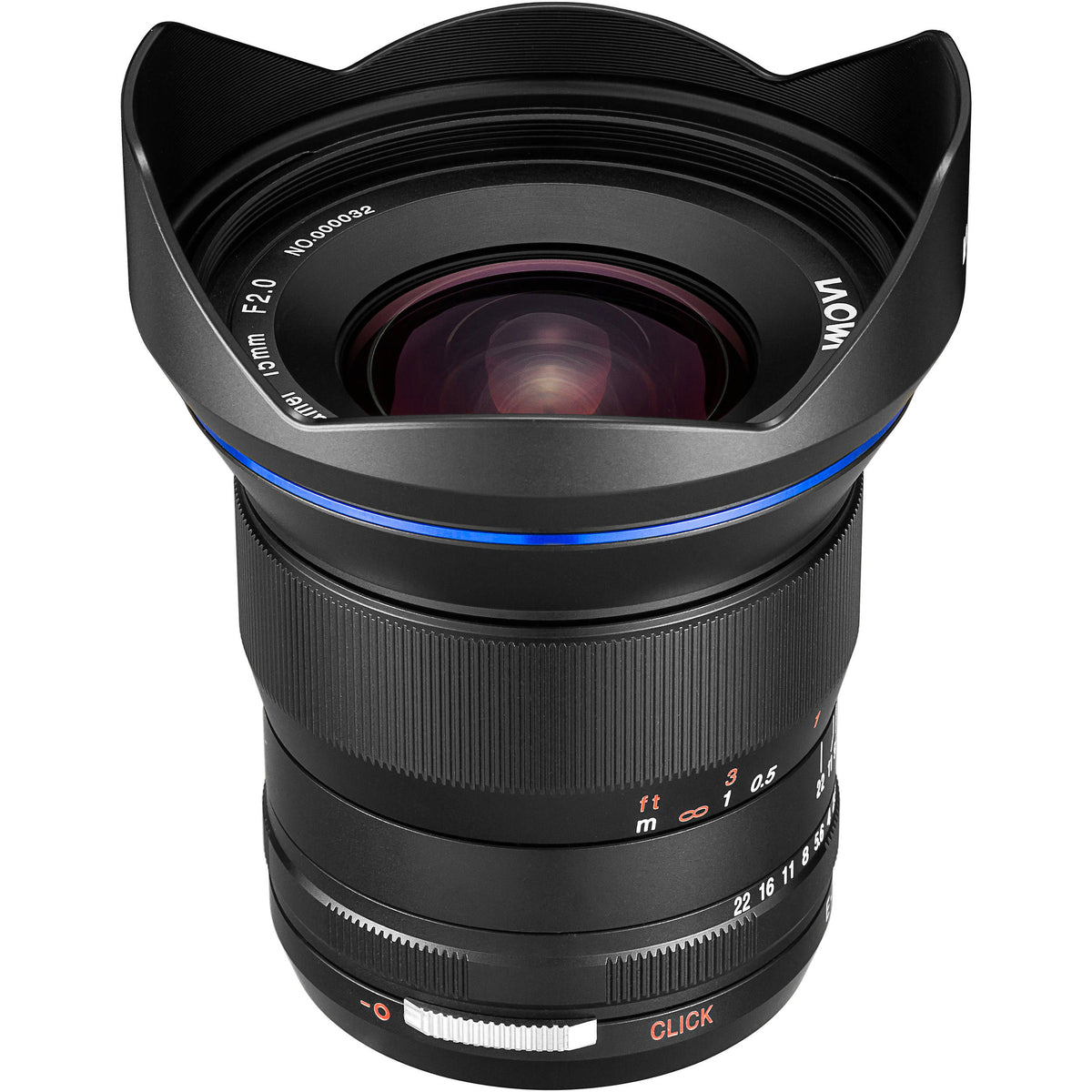 Lente Venus Optics Laowa 15mm f/2 FE Zero-D - vista frontal