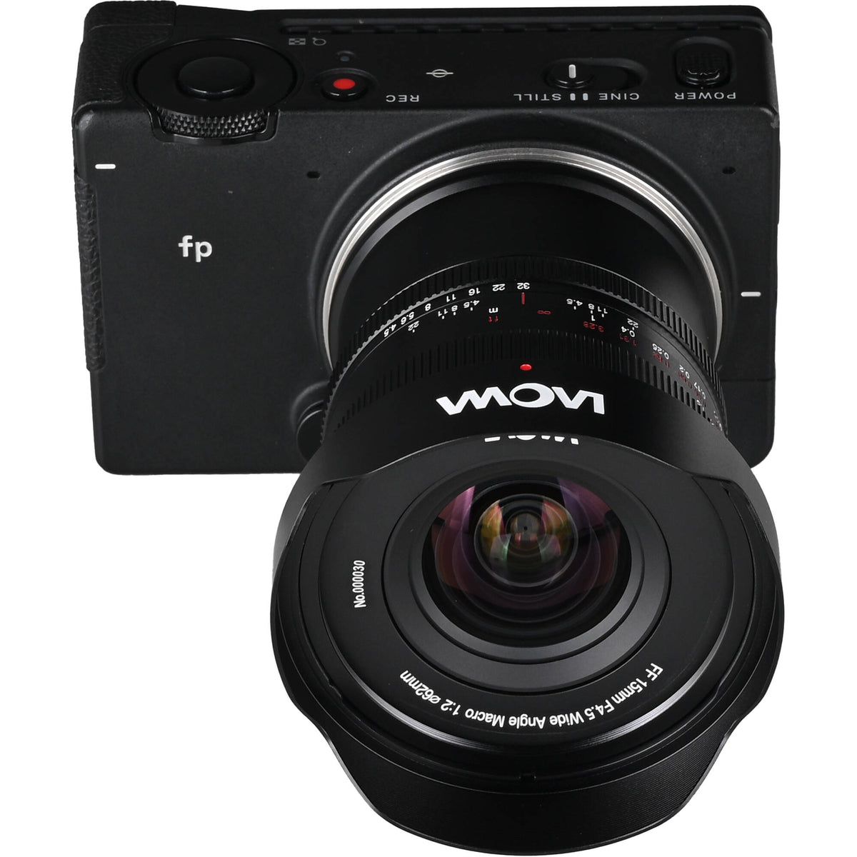 Lente Venus Optics Laowa 15mm f/4.5 Macro - puertos y conexiones