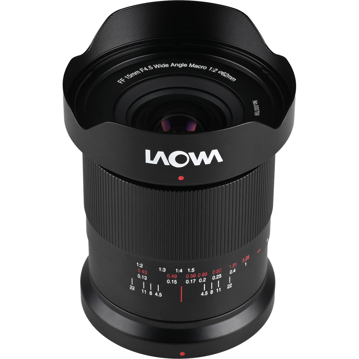 Lente Venus Optics Laowa 15mm f/4.5 Macro (Auto-Aperture) - vista frontal