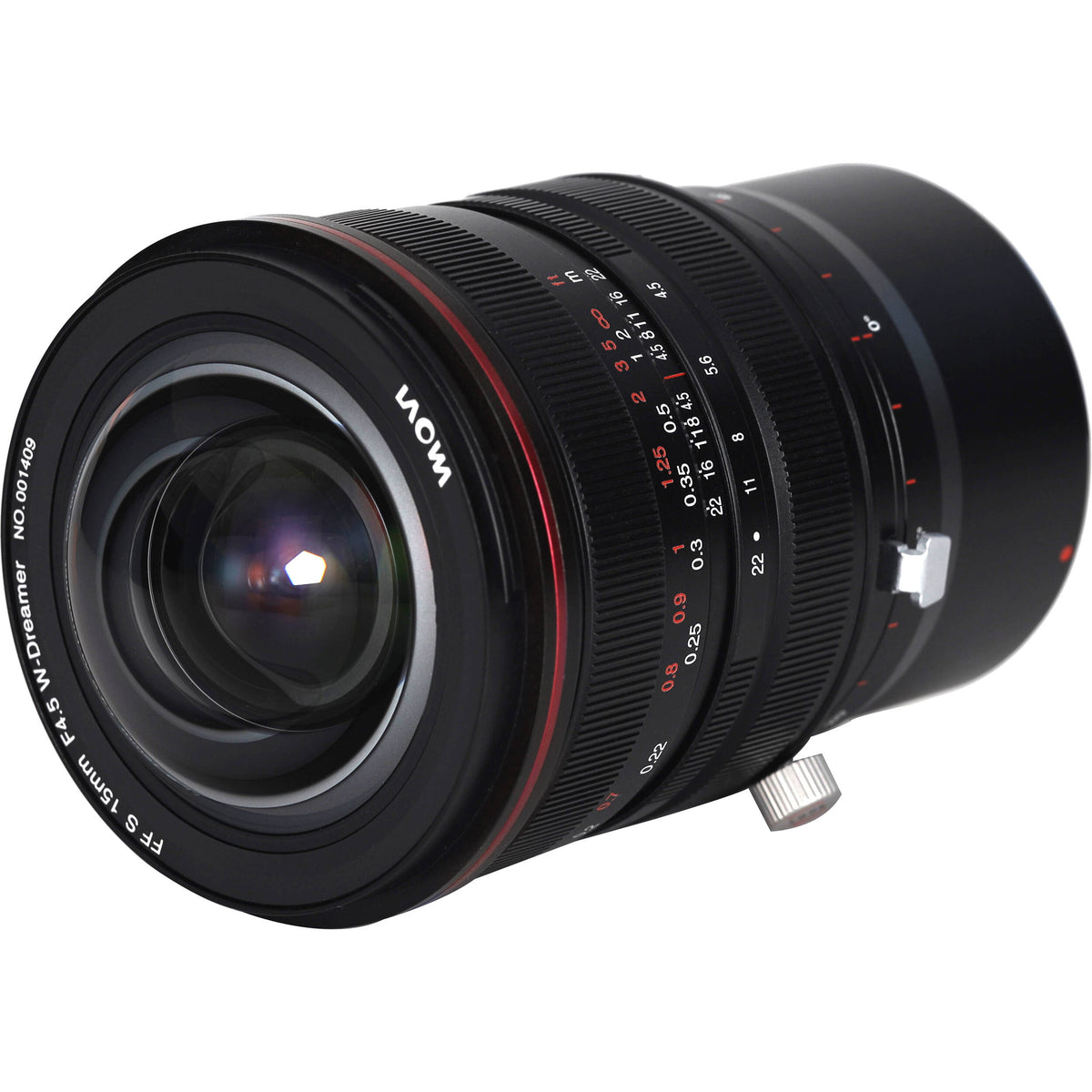 Lente Venus Optics Laowa 15mm f/4.5R Zero-D Shift - vista frontal