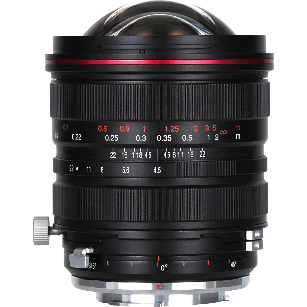 Lente Venus Optics Laowa 15mm f/4.5R Zero-D Shift - vista lateral