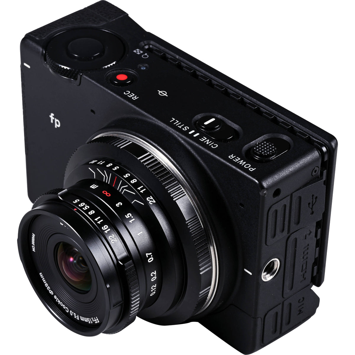 Lente Venus Optics Laowa 15mm f/5 Cookie (Negro) - detalle