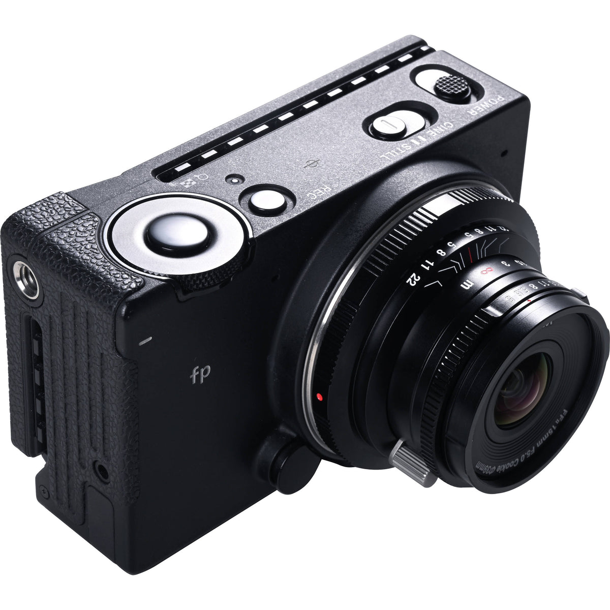 Lente Venus Optics Laowa 15mm f/5 Cookie (Negro) - contenido de la caja