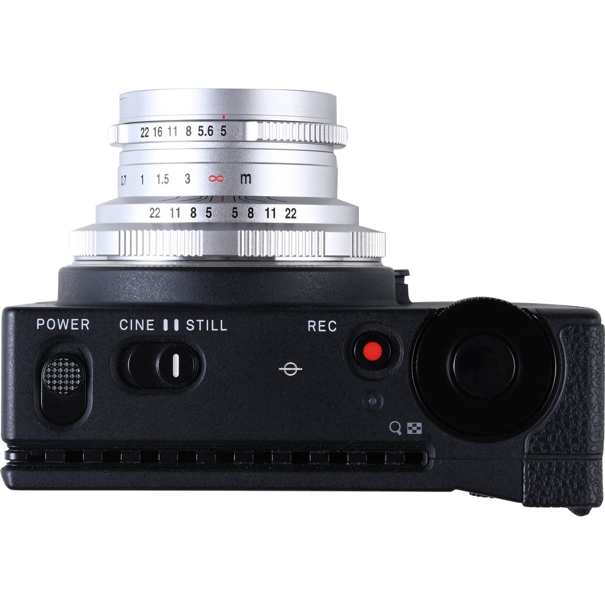 Lente Venus Optics Laowa 15mm f/5 Cookie (Plateado) - puertos y conexiones
