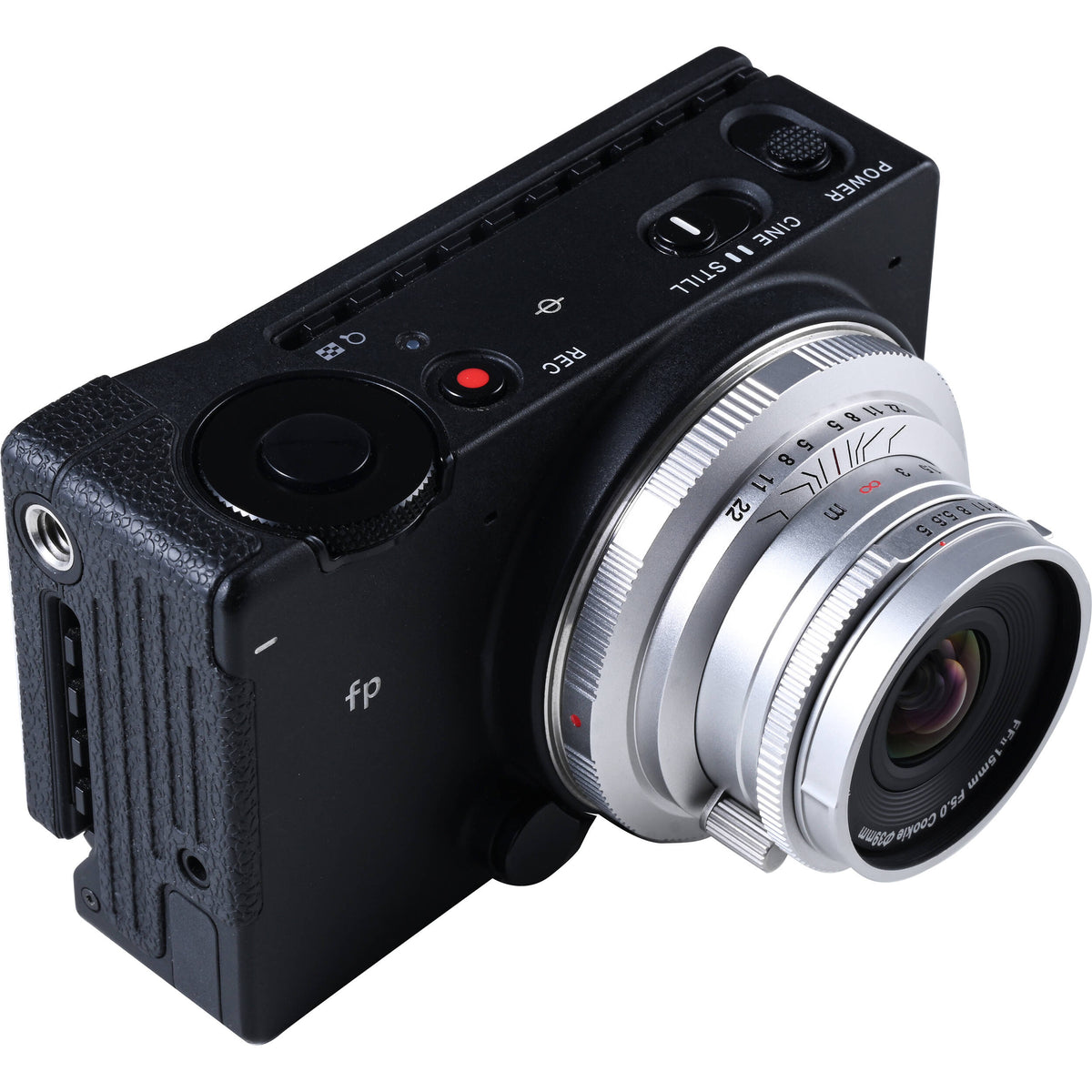 Lente Venus Optics Laowa 15mm f/5 Cookie (Plateado) - contenido de la caja