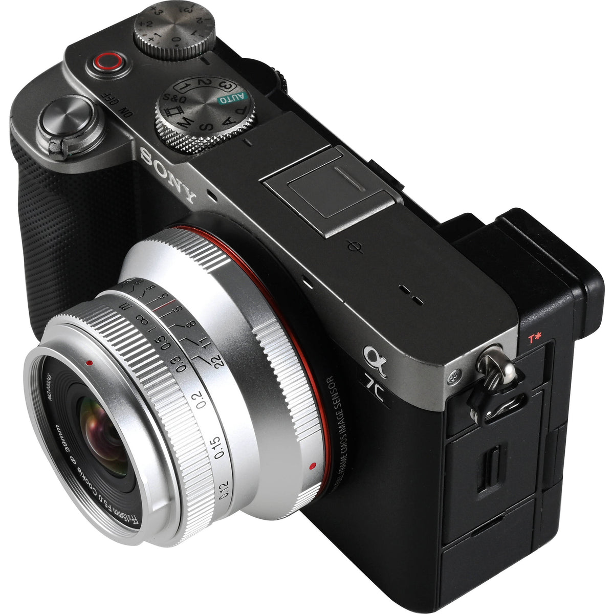 Lente Venus Optics Laowa 15mm f/5 Cookie (Plateado, Auto-Aperture) - detalle