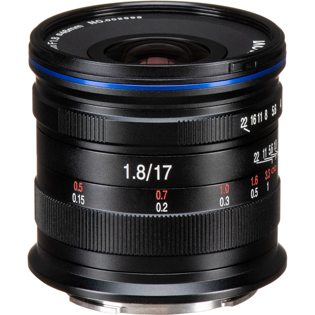 Lente Venus Optics Laowa 17mm f/1.8 - vista lateral
