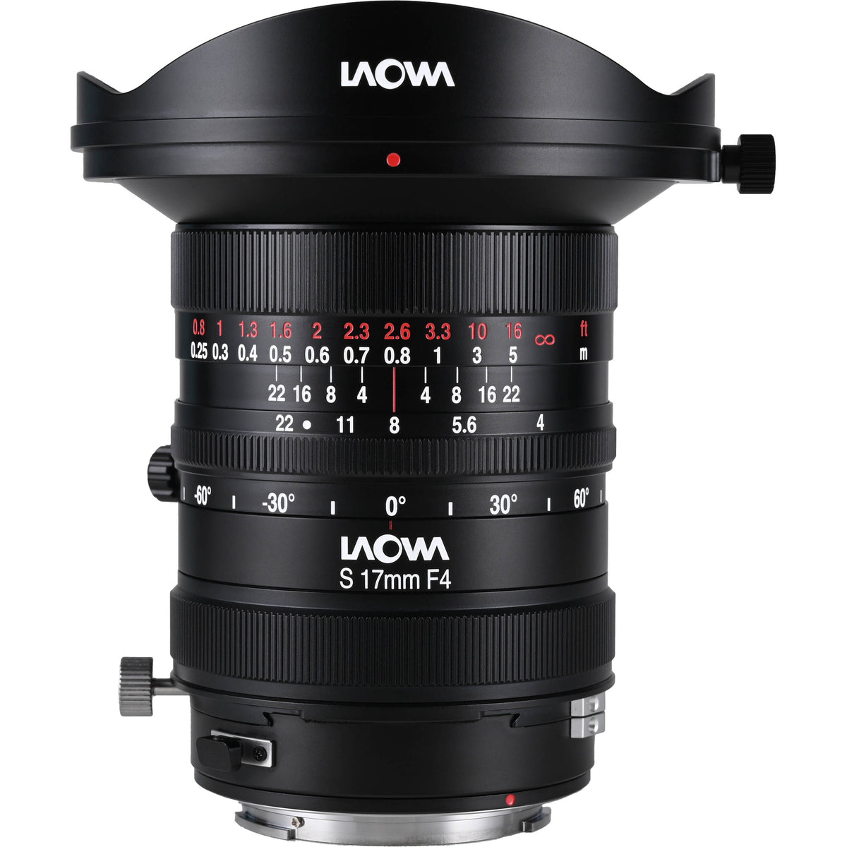 Lente Venus Optics Laowa 17mm f/4 Zero-D Shift - vista principal