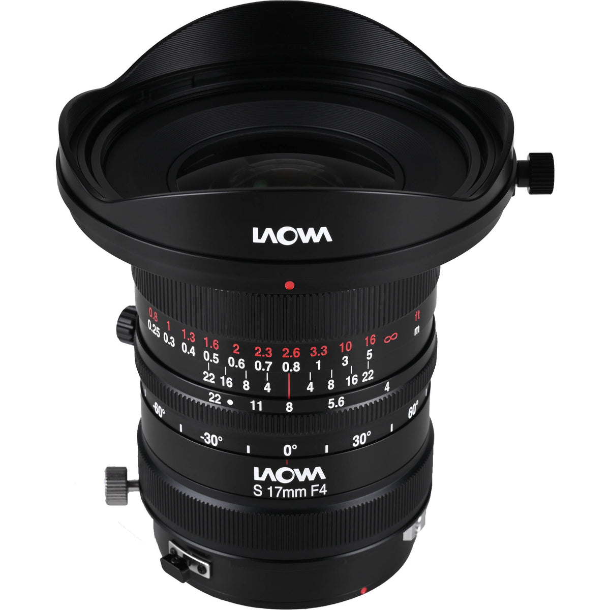 Lente Venus Optics Laowa 17mm f/4 Zero-D Shift - vista frontal