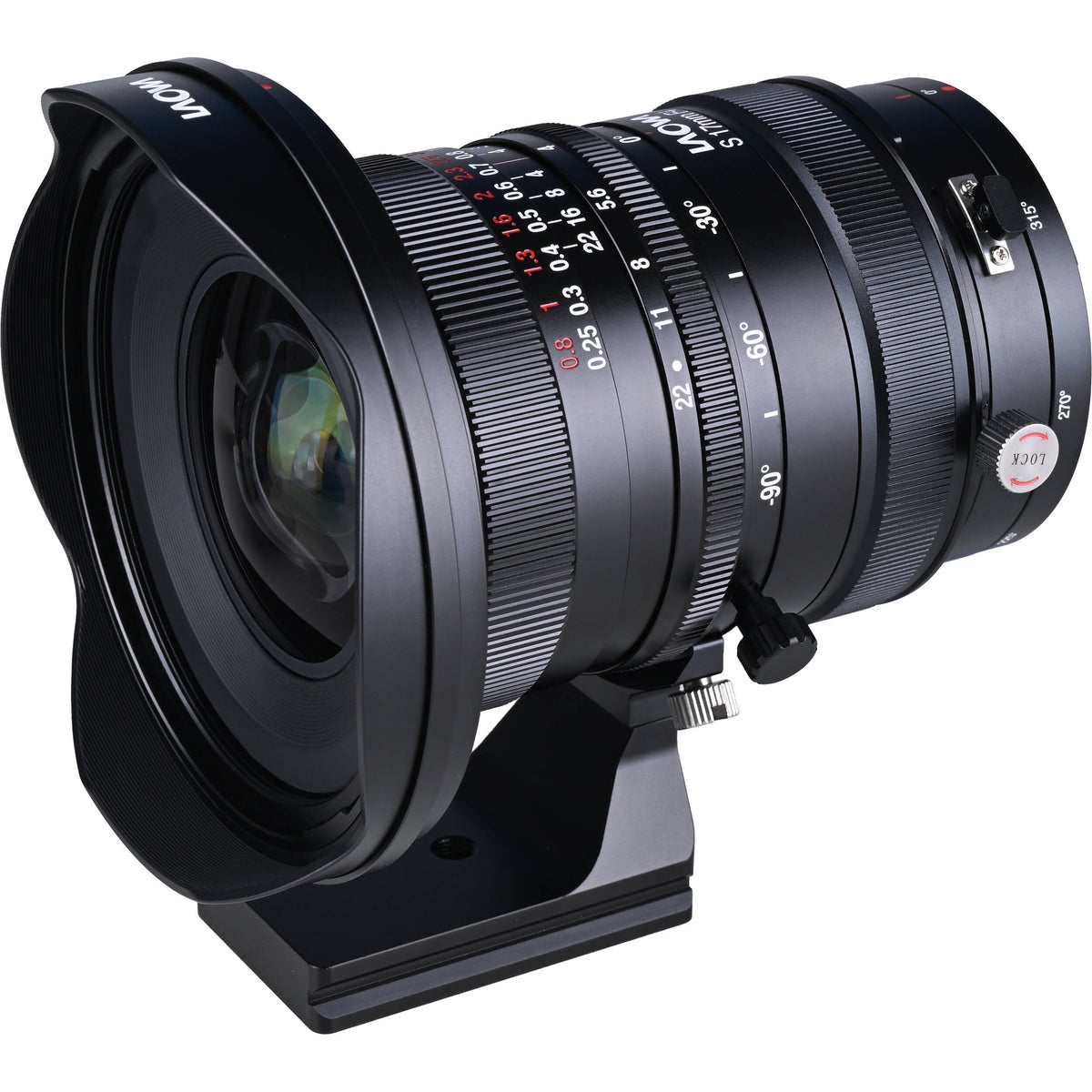 Lente Venus Optics Laowa 17mm f/4 Zero-D Shift - vista trasera