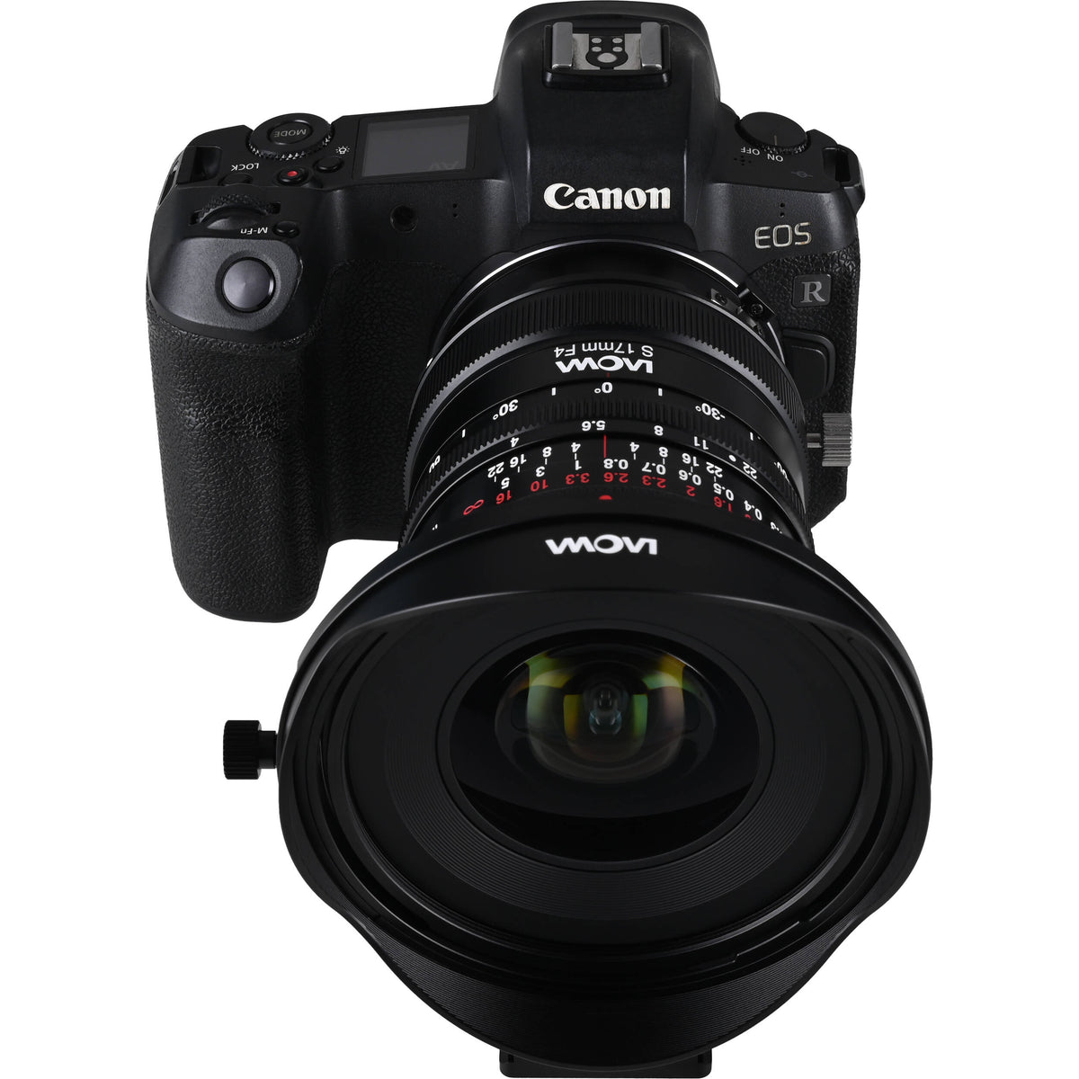 Lente Venus Optics Laowa 17mm f/4 Zero-D Shift - puertos y conexiones