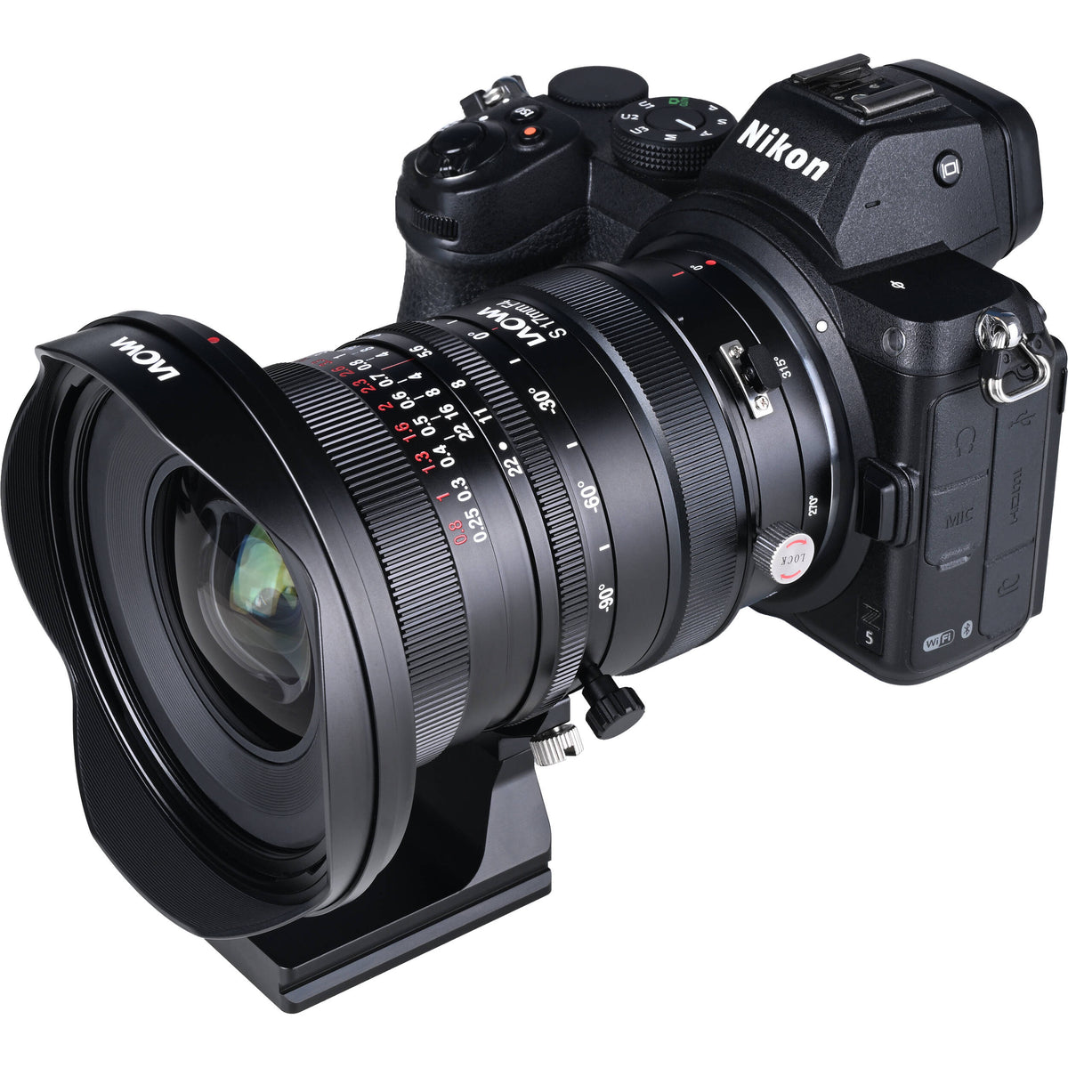 Lente Venus Optics Laowa 17mm f/4 Zero-D Shift - contenido de la caja
