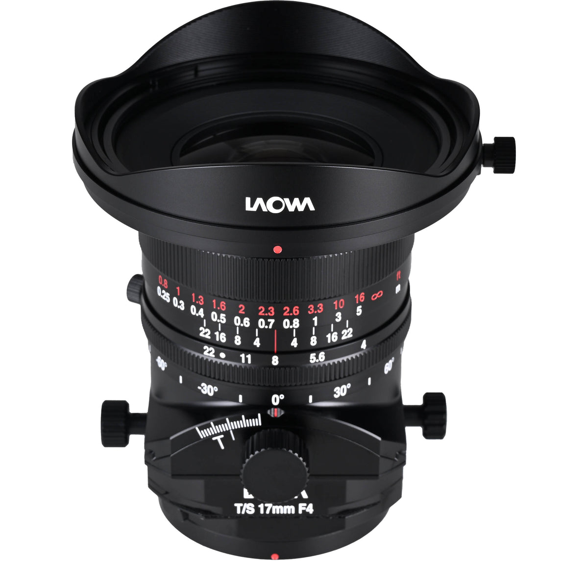 Lente Venus Optics Laowa 17mm f/4 Zero-D Tilt-Shift - vista frontal
